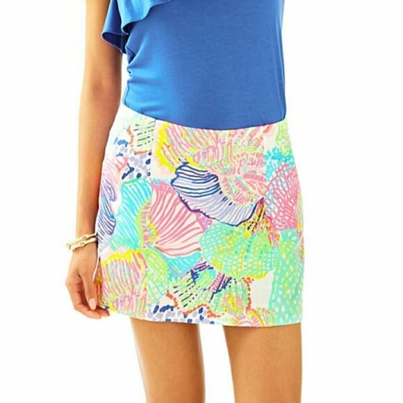 Lilly Pulitzer Pants - Lilly Pulitzer January Skort, Multi Roar Of The Seas, Size 2